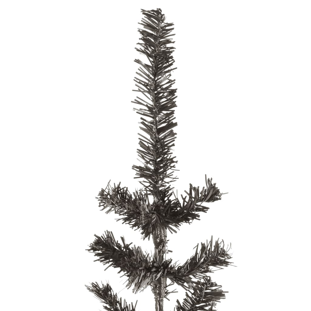 vidaXL Árbol de Navidad delgado negro 180 cm