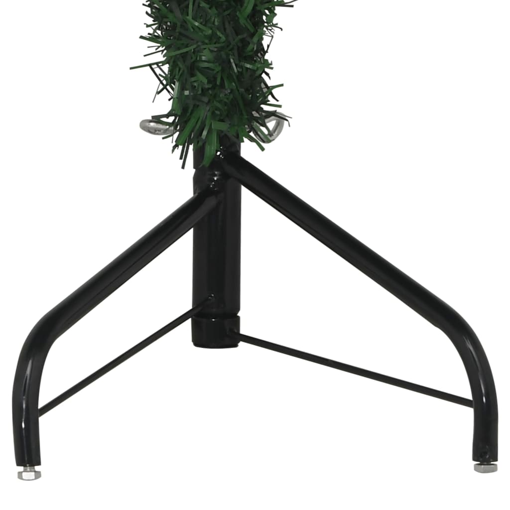 vidaXL Árbol de Navidad artificial para esquina verde 120 cm PVC