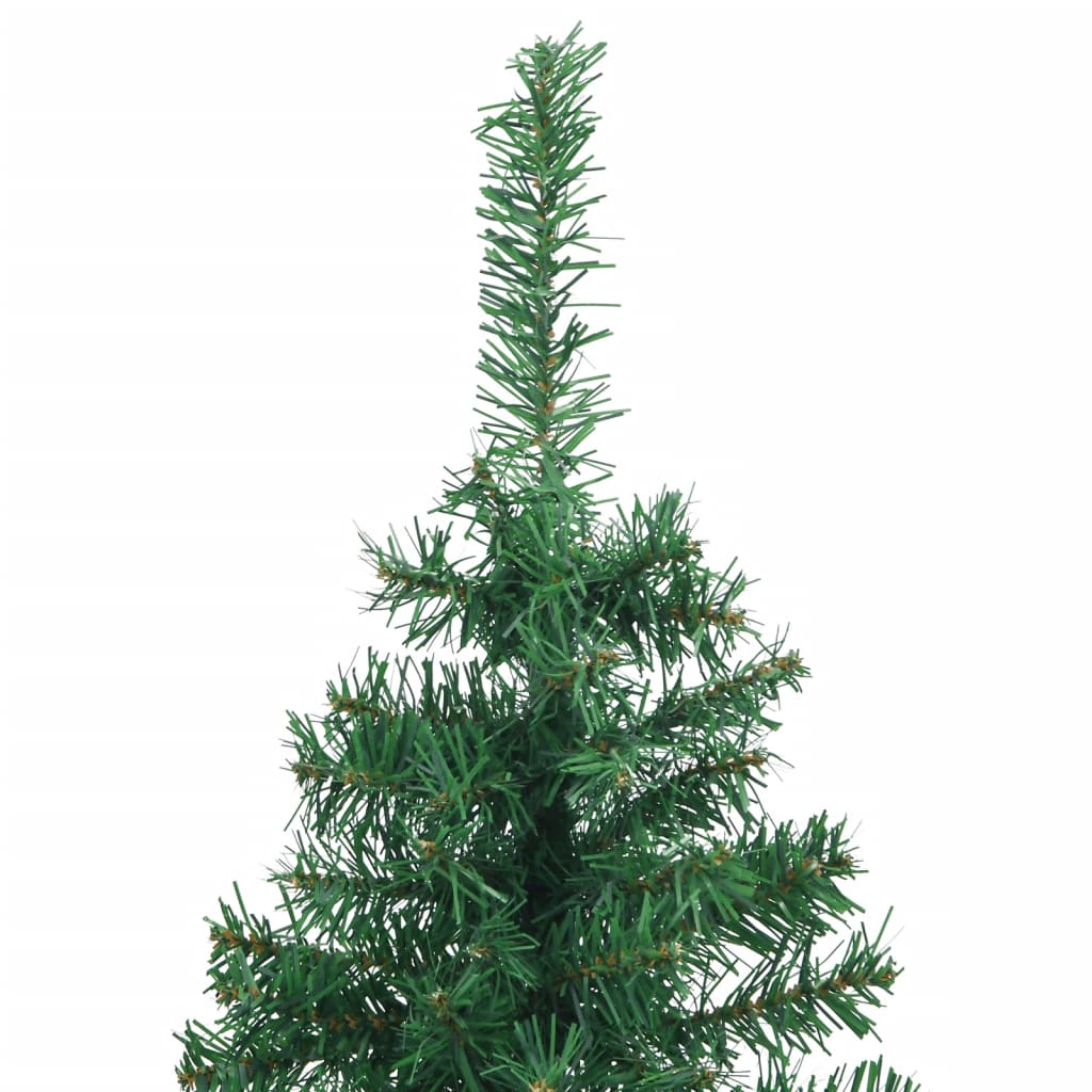 vidaXL Árbol de Navidad artificial para esquina verde 120 cm PVC