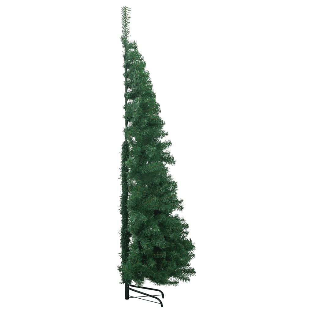 vidaXL Árbol de Navidad artificial de esquina verde 180 cm PVC