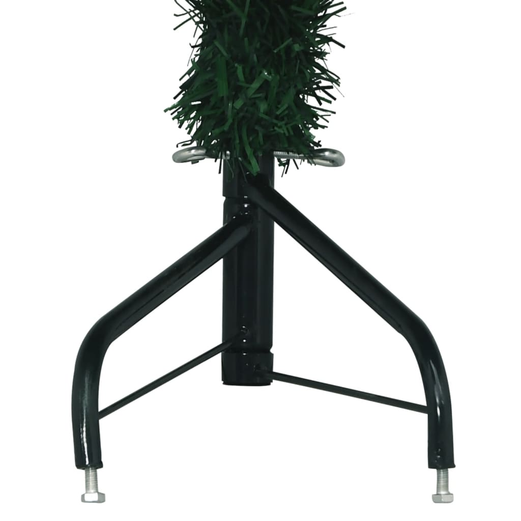 vidaXL Árbol de Navidad artificial de esquina verde 180 cm PVC