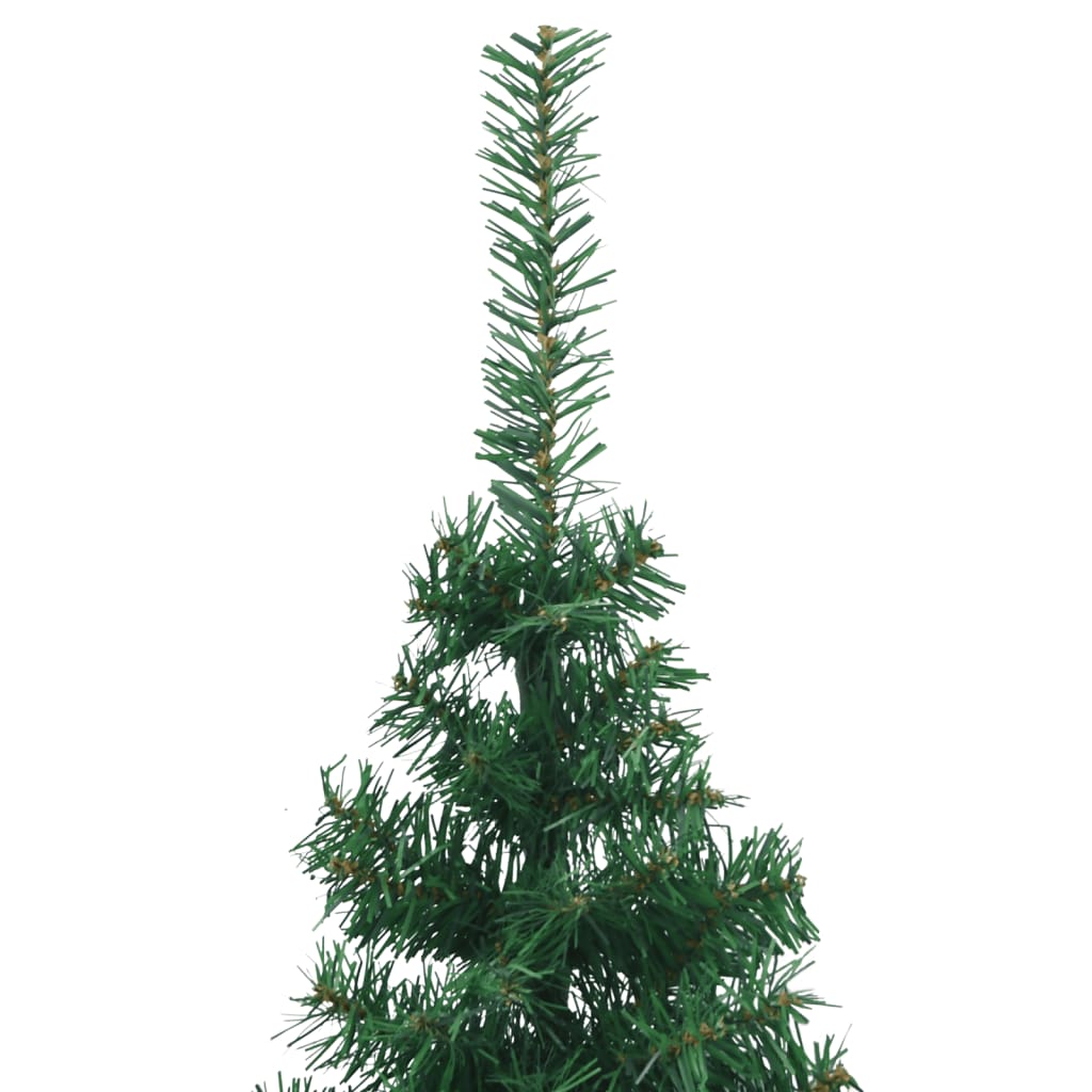 vidaXL Árbol de Navidad artificial de esquina verde 180 cm PVC