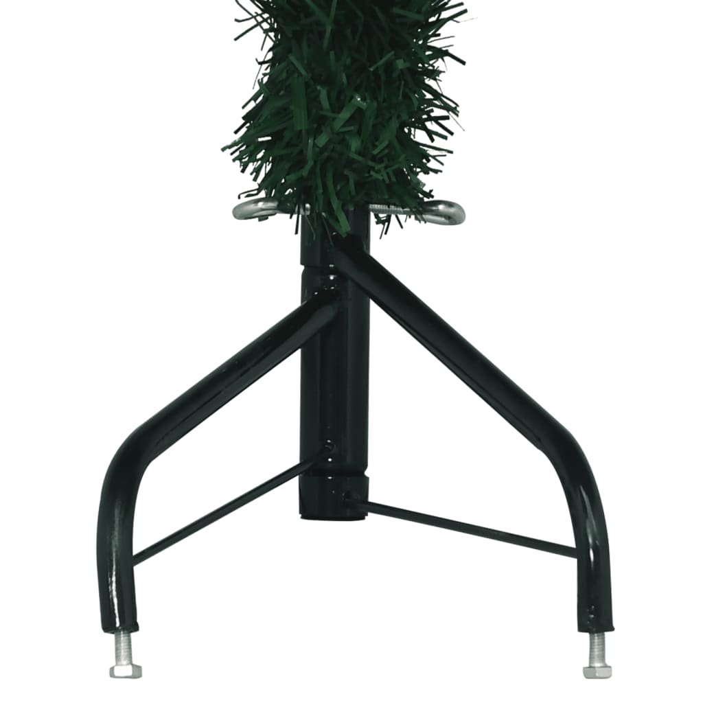 vidaXL Árbol de Navidad artificial de esquina verde 240 cm PVC