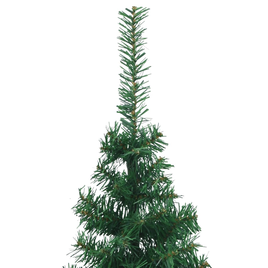 vidaXL Árbol de Navidad artificial de esquina verde 240 cm PVC