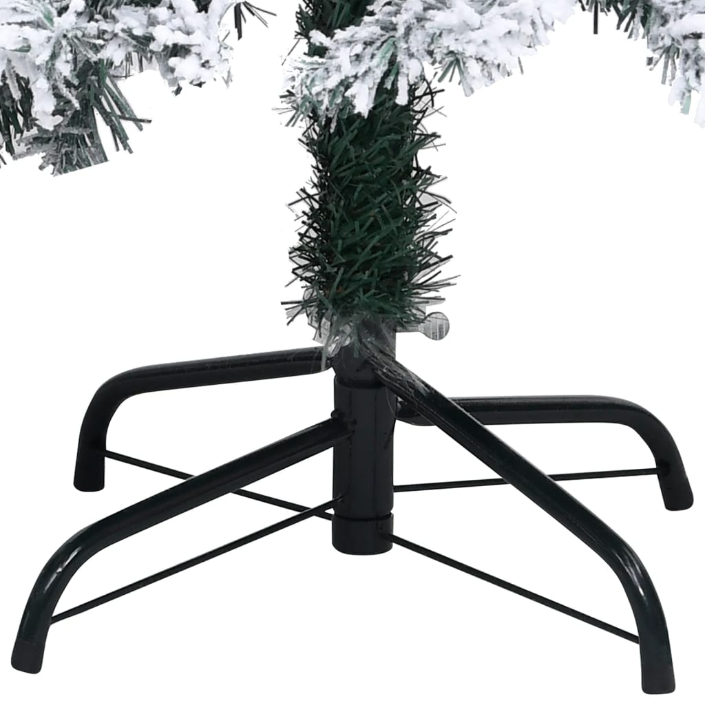 vidaXL Árbol de Navidad artificial PVC verde nieve flocado 400 cm