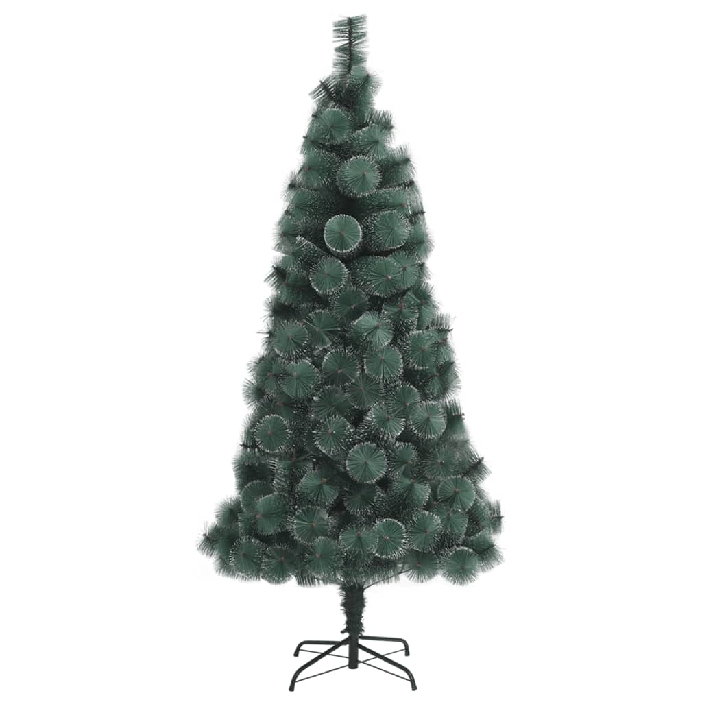 vidaXL Árbol de Navidad artificial con soporte verde PET 210 cm