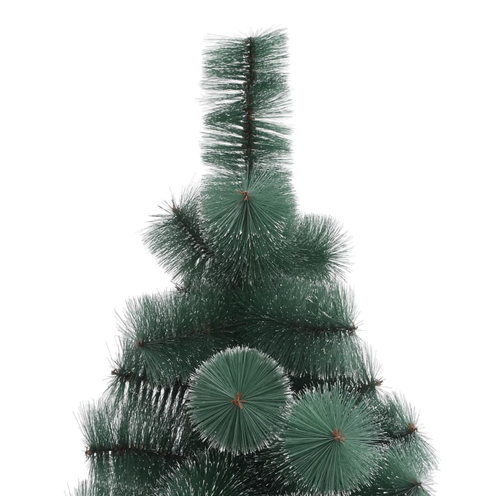 vidaXL Árbol de Navidad artificial con soporte verde PET 210 cm