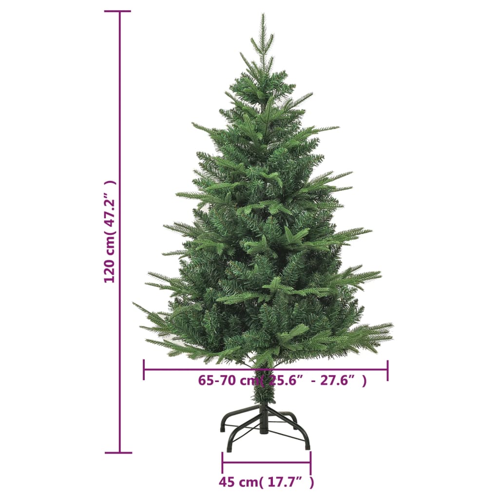 vidaXL Árbol de Navidad artificial verde 120 cm PVC y PE