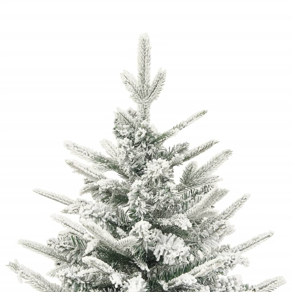 vidaXL Árbol de Navidad artificial con nieve PVC y PE verde 120 cm