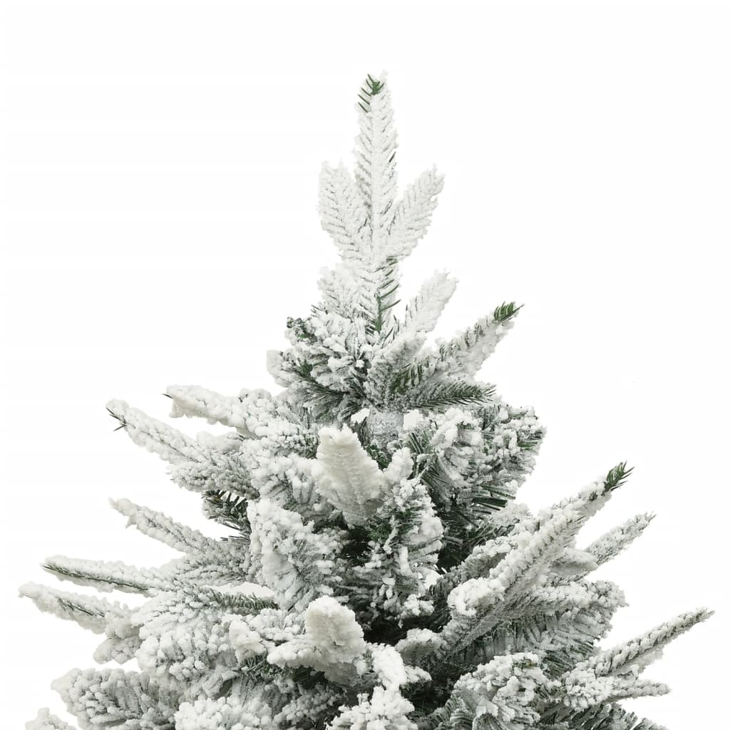 vidaXL Árbol de Navidad artificial con nieve PVC y PE verde 150 cm