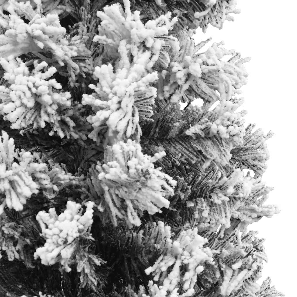 vidaXL Árbol de Navidad artificial verde con nieve PVC 120 cm