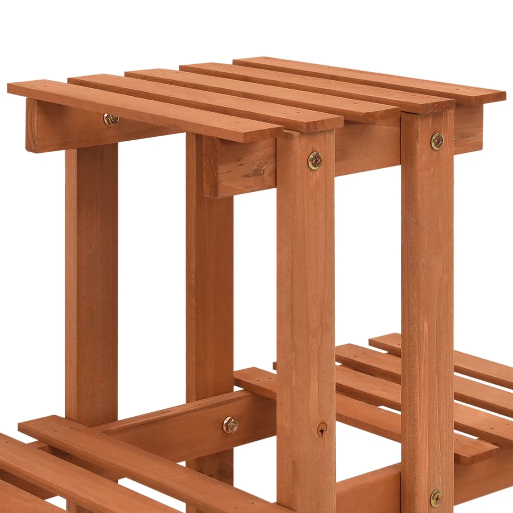 vidaXL Soporte para plantas de madera maciza de abeto 83x25x132 cm