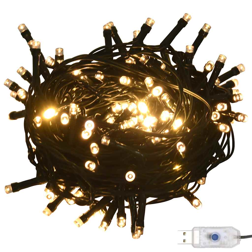 vidaXL Set de bolas de Navidad 61 pzas con pico 150 LED dorado bronce