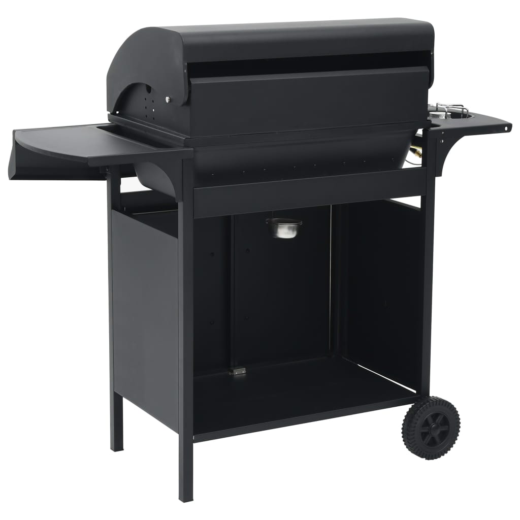 vidaXL Barbacoa grill de gas 4+1 quemadores negro