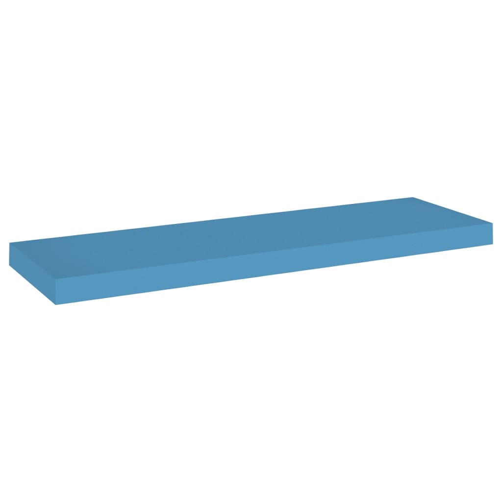 vidaXL Estantes flotantes de paazulred 2 uds MDF azul 80x23,5x3,8 cm