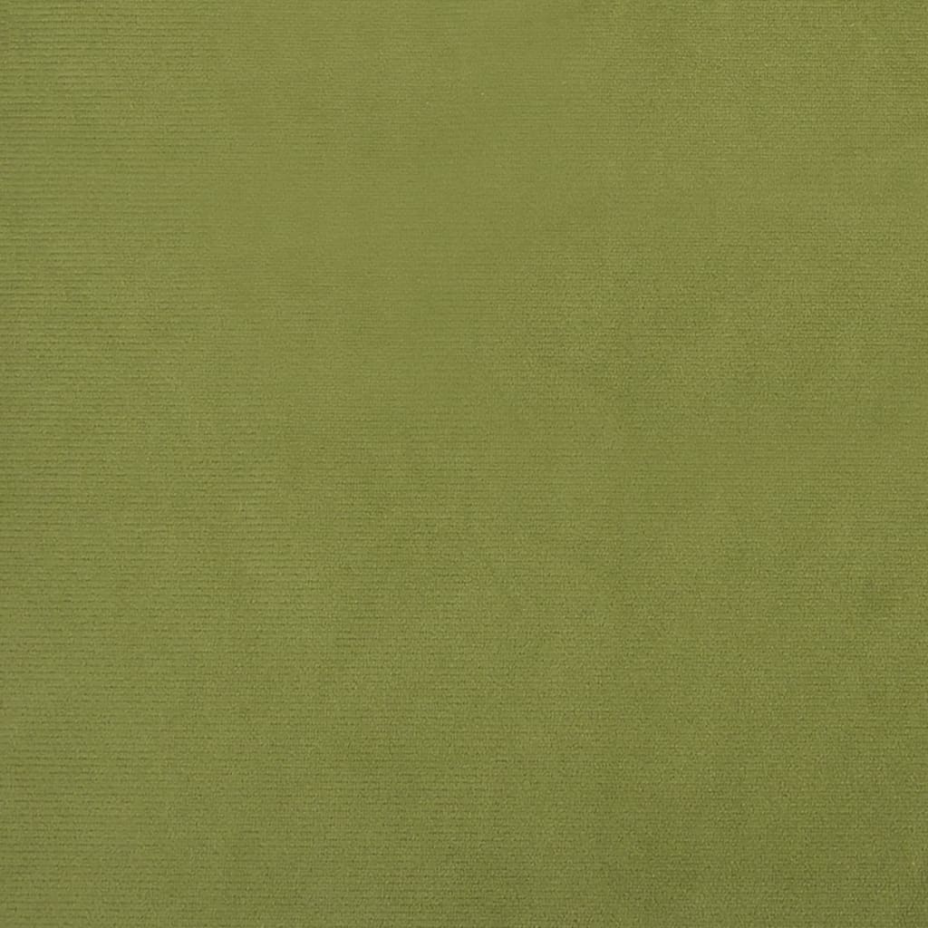 vidaXL Silla mecedora de terciopelo y PVC verde claro