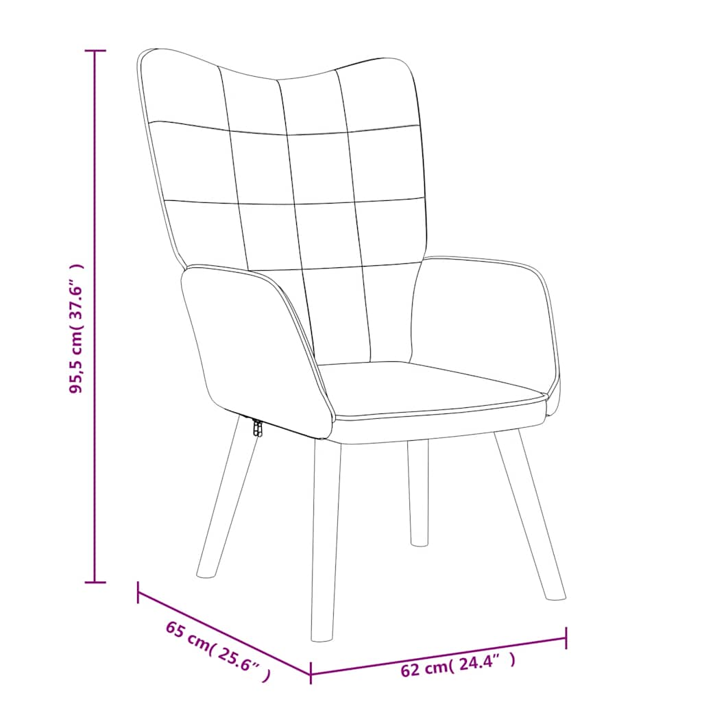 vidaXL Sillón de relax con taburete tela gris claro