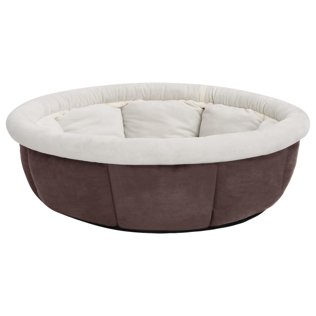 vidaXL Cama para perros marrón 70x70x26 cm