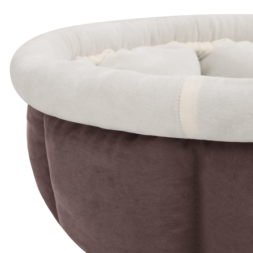 vidaXL Cama para perros marrón 70x70x26 cm