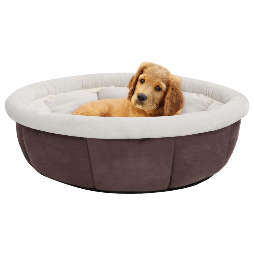 vidaXL Cama para perros marrón 70x70x26 cm