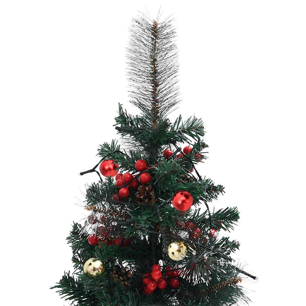 vidaXL Árboles de Navidad de camino con luces 2 uds PVC 76 cm