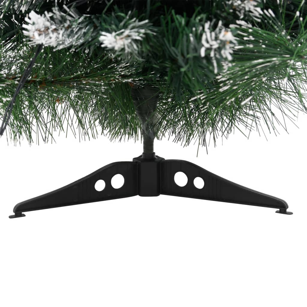 vidaXL Árbol de Navidad preiluminado con luces y soporte verde 60 cm