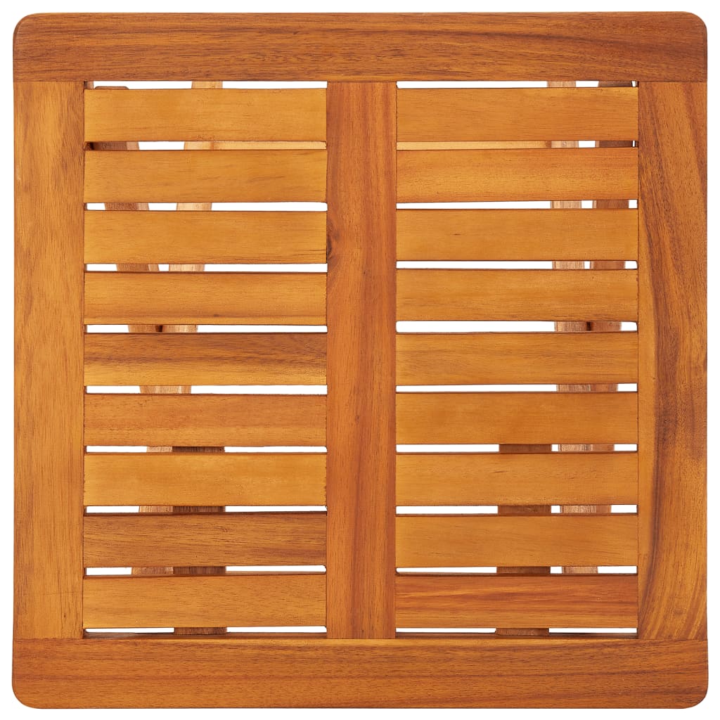 vidaXL Tumbonas con mesa y cojines 2 uds madera maciza de acacia