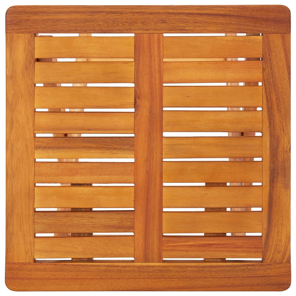 vidaXL Tumbonas con mesa y cojines 2 uds madera maciza de acacia