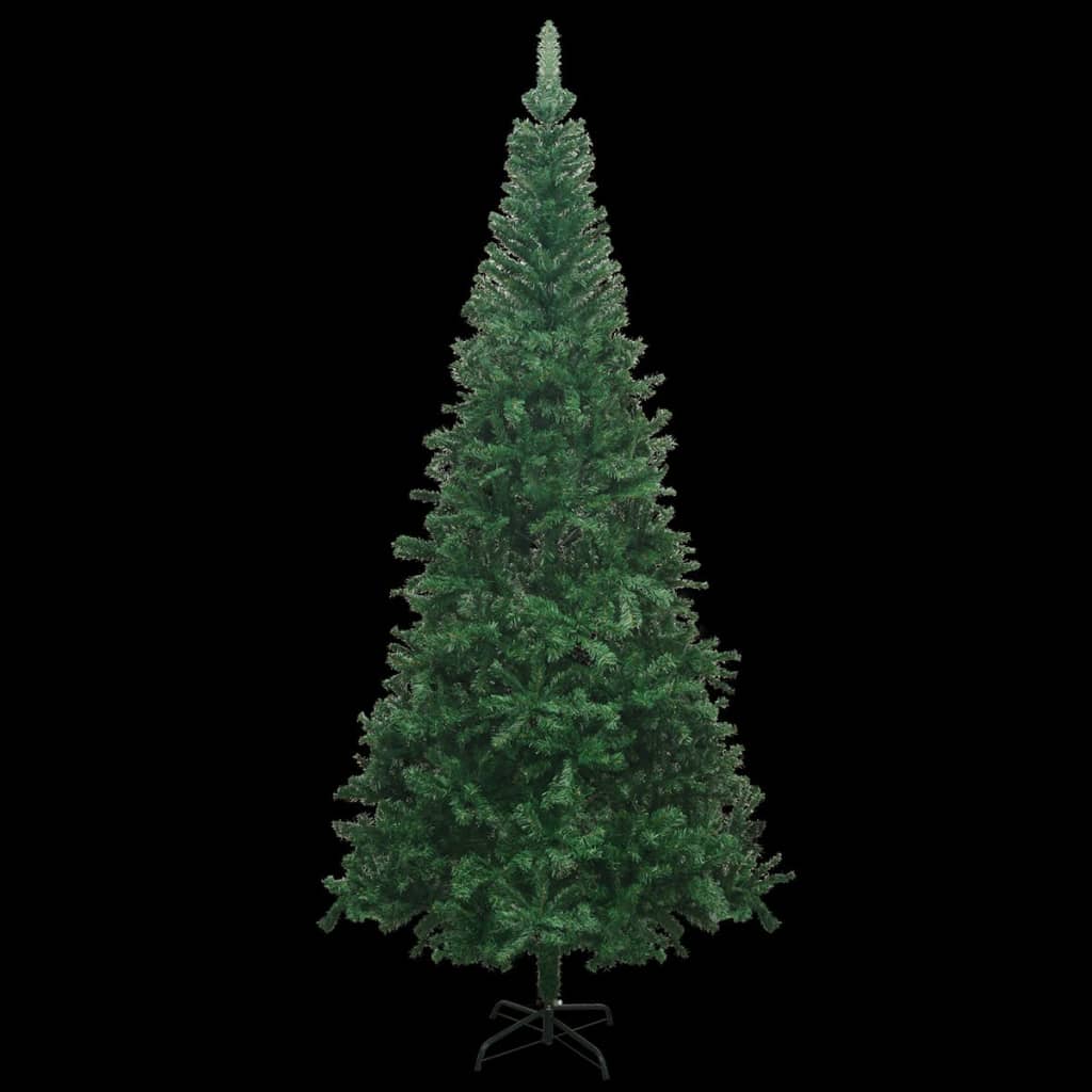 vidaXL Árbol de Navidad artificial con luces y bolas verde 240 cm