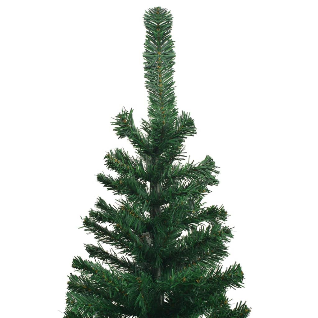 vidaXL Árbol de Navidad artificial con luces y bolas verde 240 cm