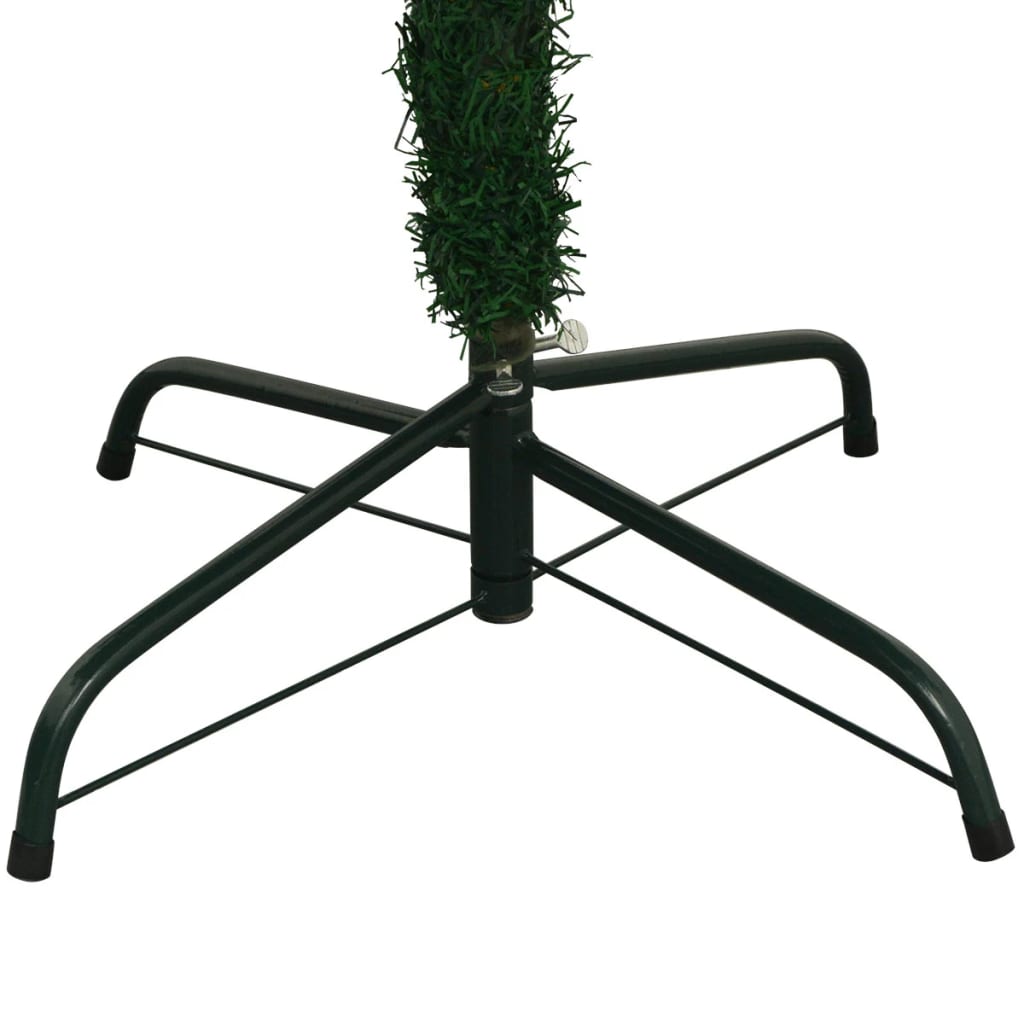 vidaXL Árbol de Navidad artificial con luces y bolas verde 240 cm