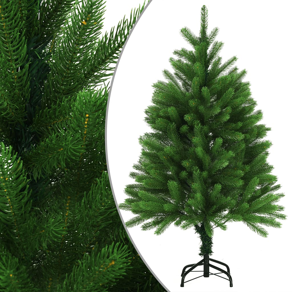 vidaXL Árbol de Navidad preiluminado con luces y bolas verde 120 cm