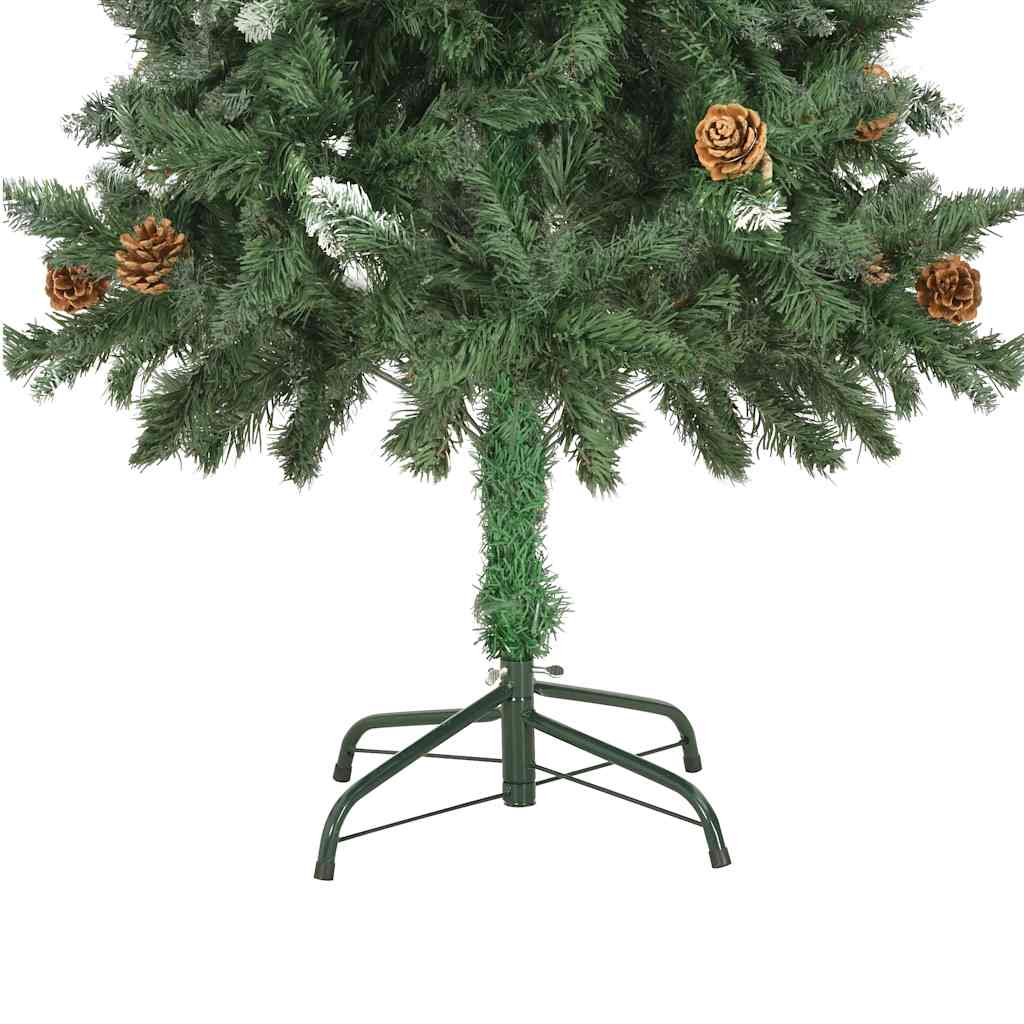 vidaXL Árbol de Navidad artificial con luces LED y bolas 150 cm