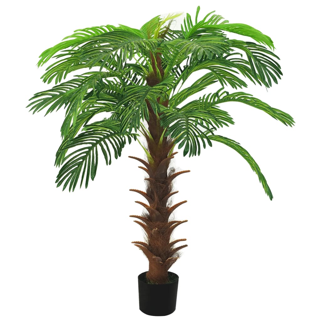 vidaXL Palmera Cycas artificial con macetero 140 cm verde