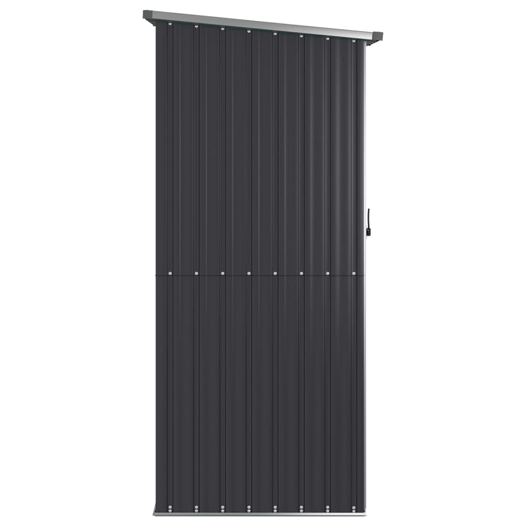 vidaXL Cobertizo jardín acero galvanizado antracita 118,5x97x209,5 cm