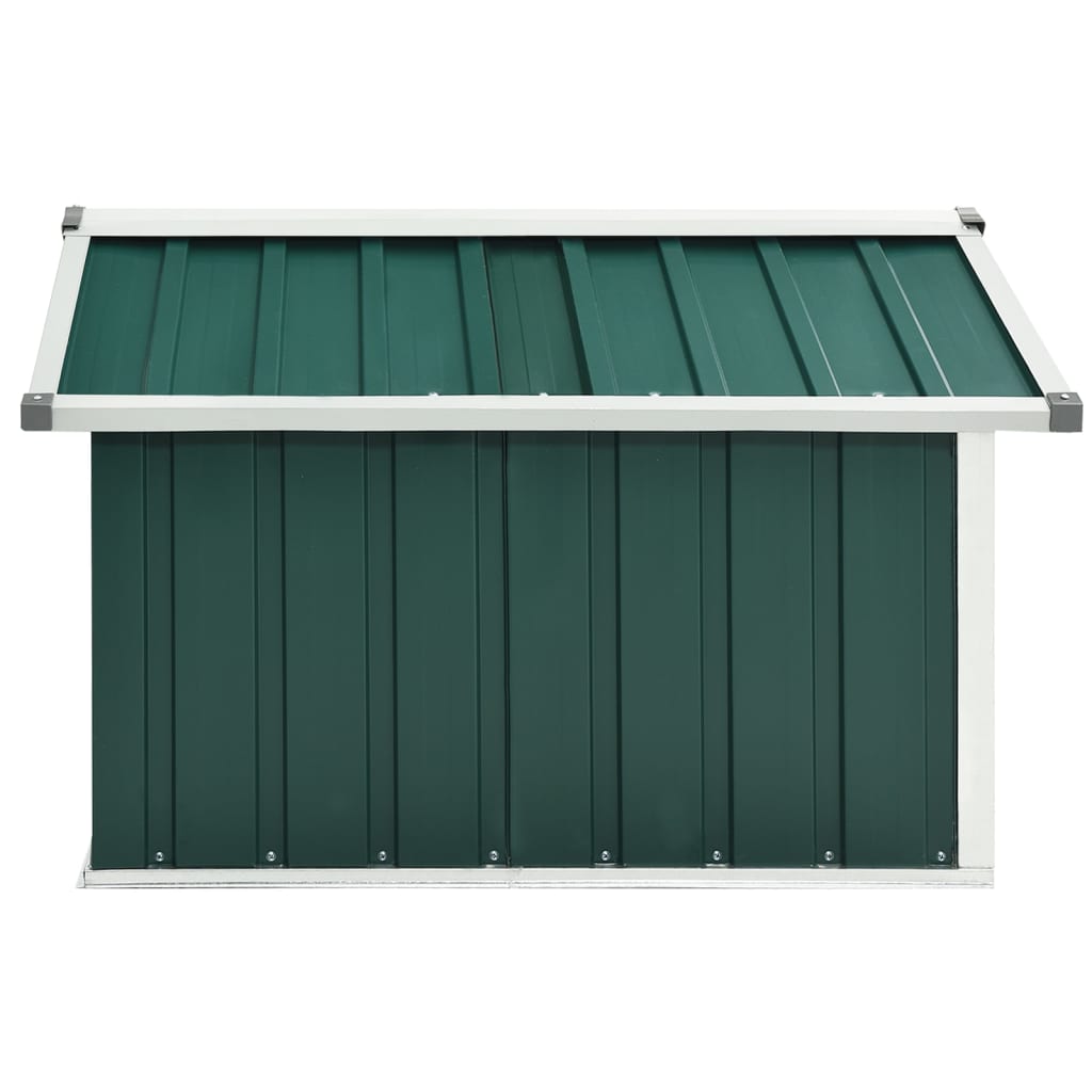 vidaXL Cobertizo para cortacésped acero galvanizado verde 92x97x63 cm