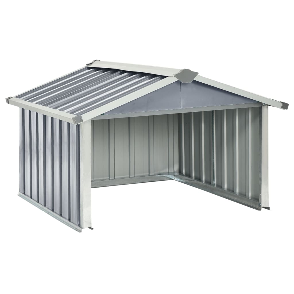 vidaXL Cobertizo para cortacésped acero galvanizado gris 92x97x63 cm