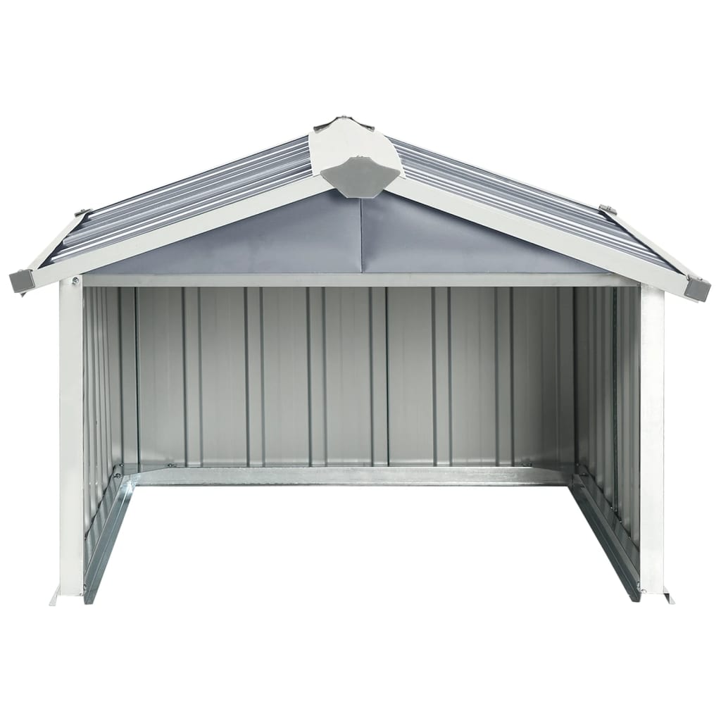 vidaXL Cobertizo para cortacésped acero galvanizado gris 92x97x63 cm