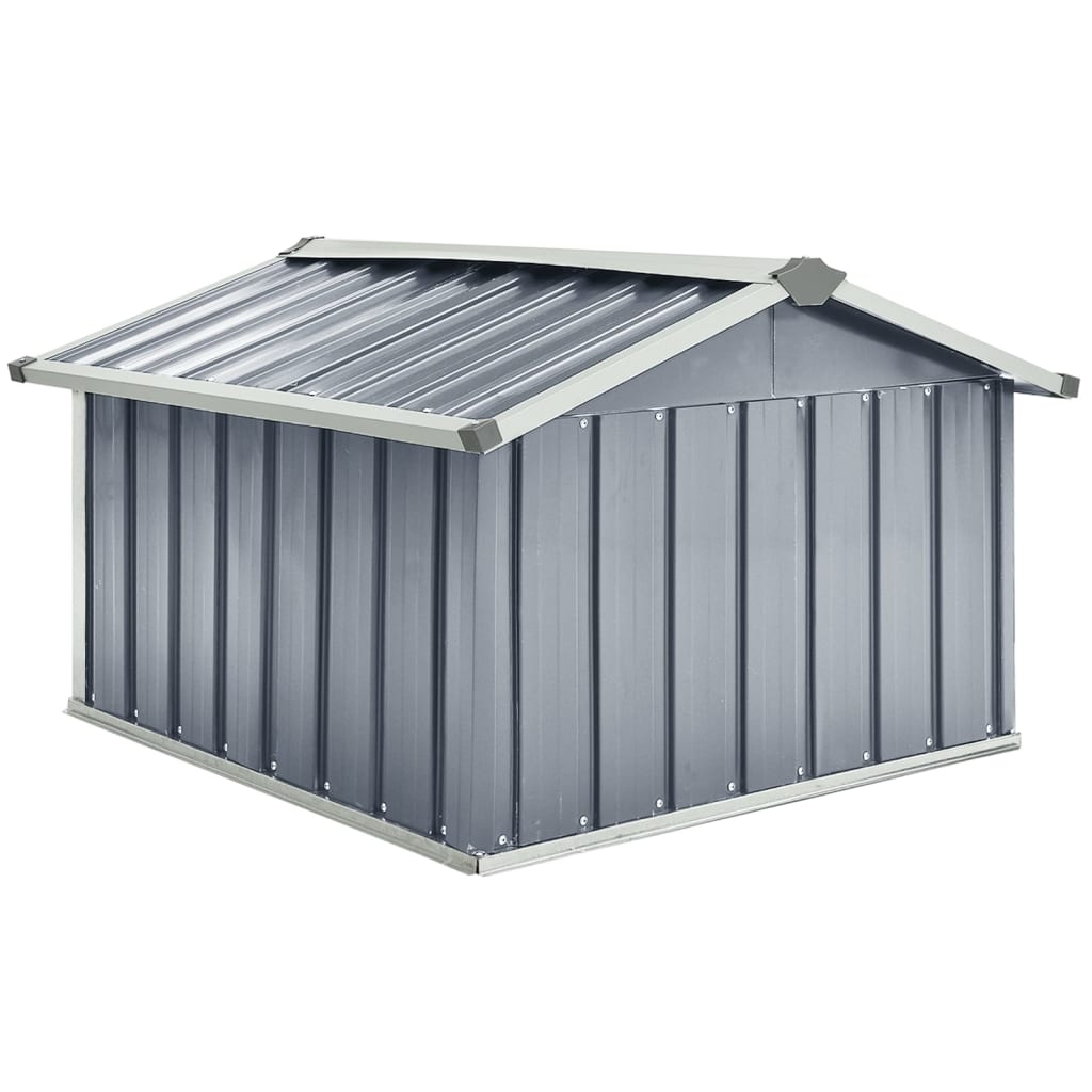 vidaXL Cobertizo para cortacésped acero galvanizado gris 92x97x63 cm