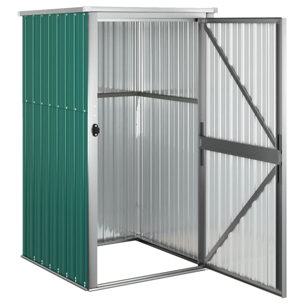 vidaXL Cobertizo de herramientas jardín acero galvanizado 88x89x161 cm