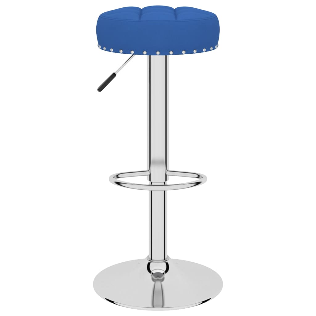 vidaXL Taburetes de cocina 2 unidades tela azul