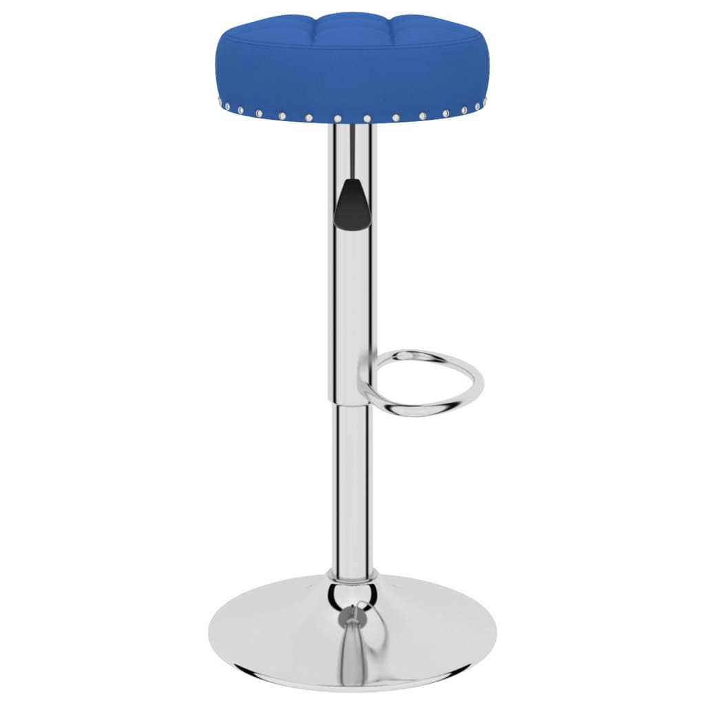 vidaXL Taburetes de cocina 2 unidades tela azul