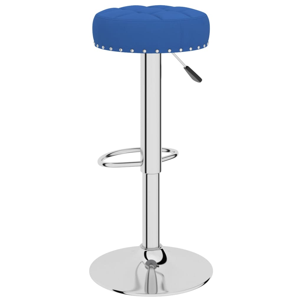 vidaXL Taburetes de cocina 2 unidades tela azul