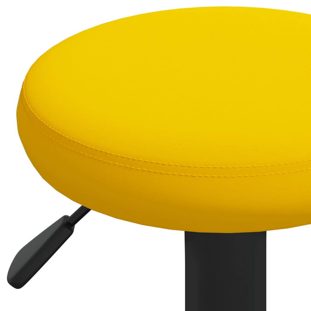 vidaXL Taburetes de cocina 2 unidades terciopelo amarillo mostaza