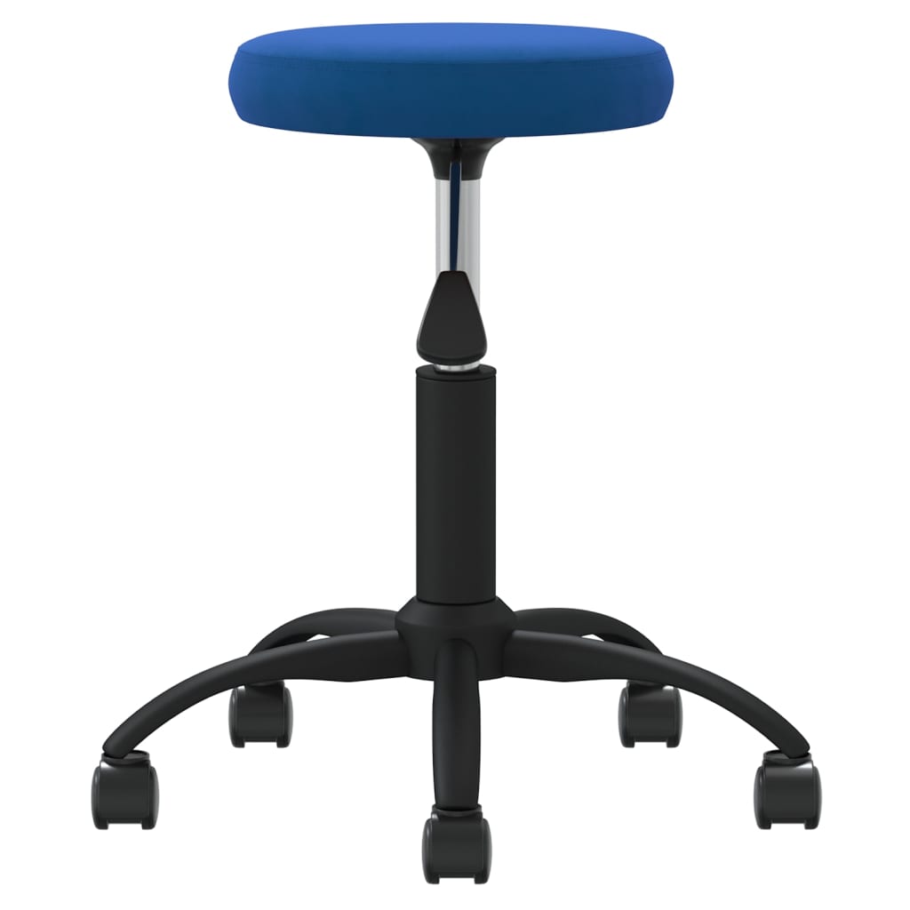 vidaXL Silla de oficina giratoria de terciopelo azul