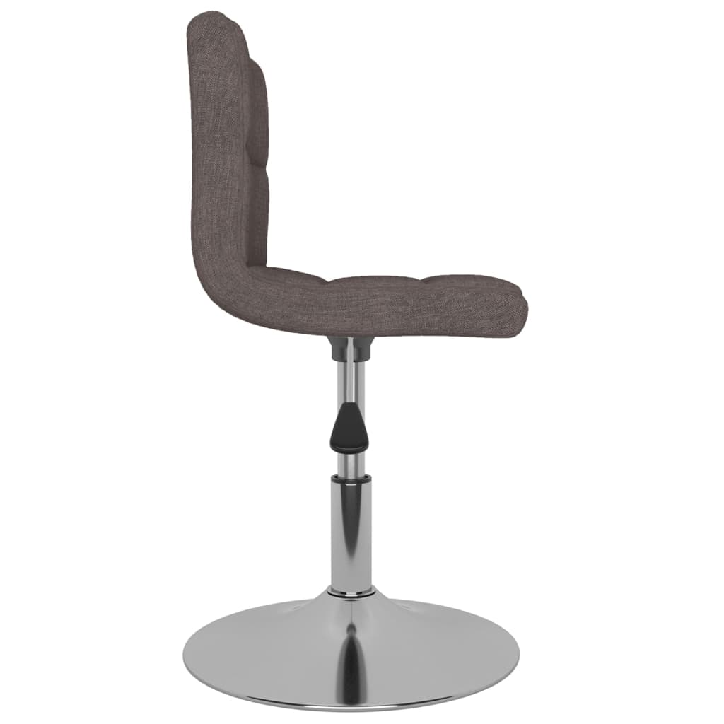 vidaXL Sillas de comedor giratorias 2 unidades tela gris taupe