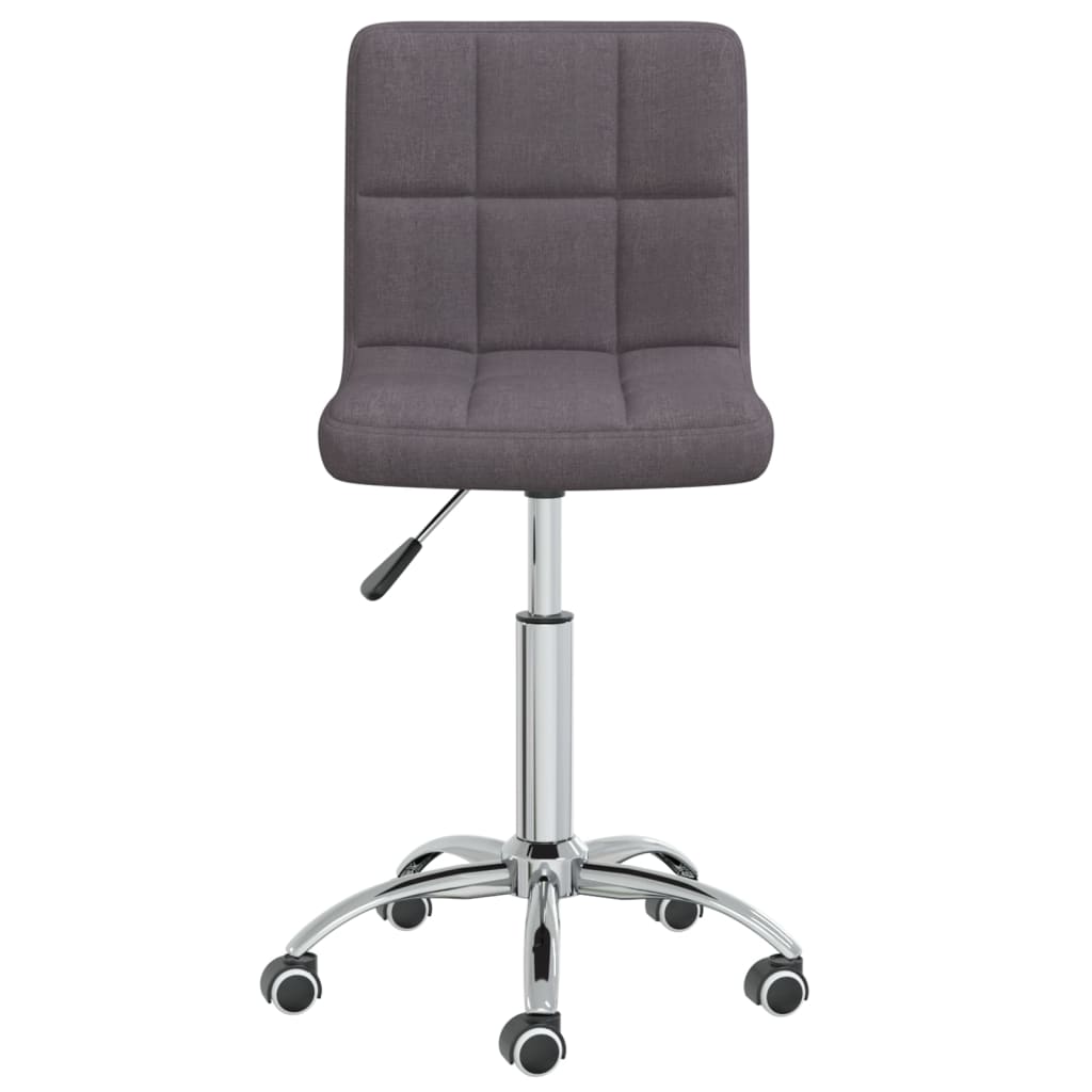 vidaXL Silla de oficina giratoria tela gris taupe