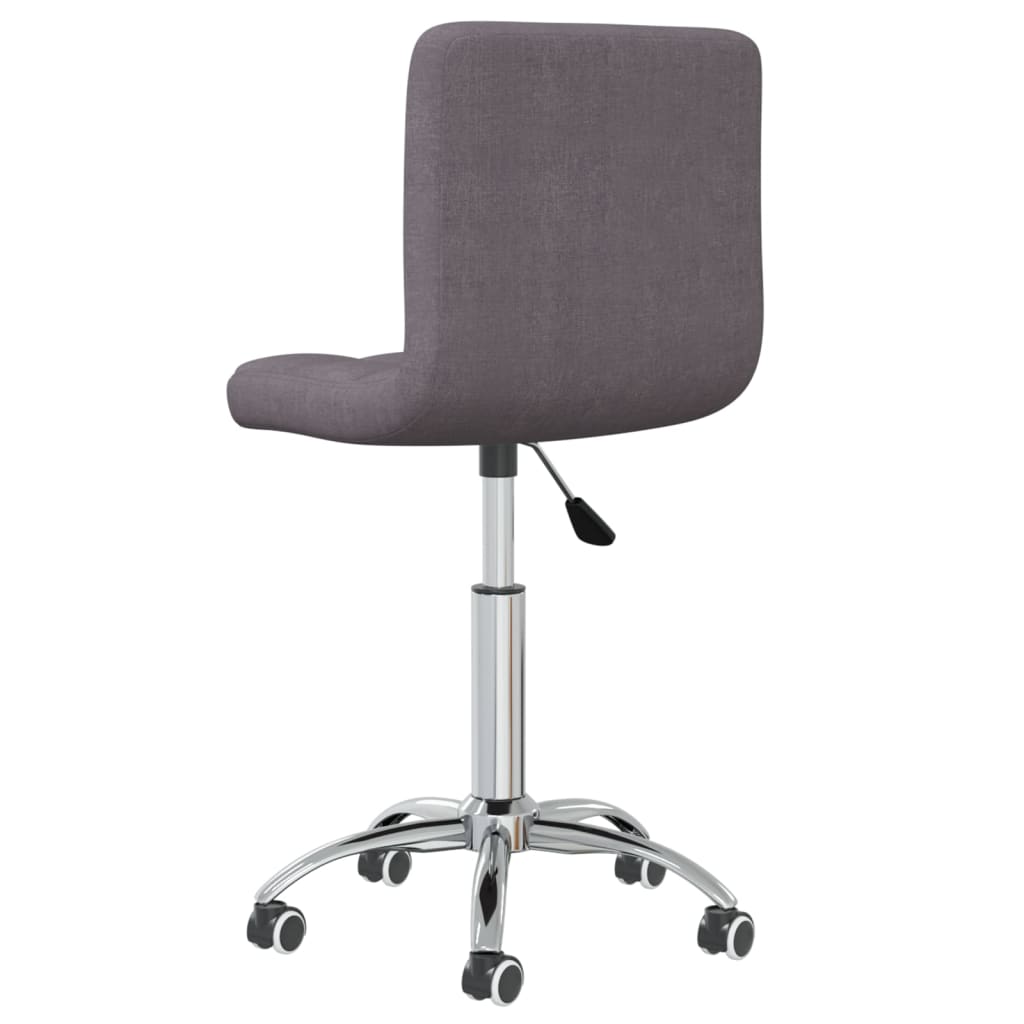 vidaXL Silla de oficina giratoria tela gris taupe