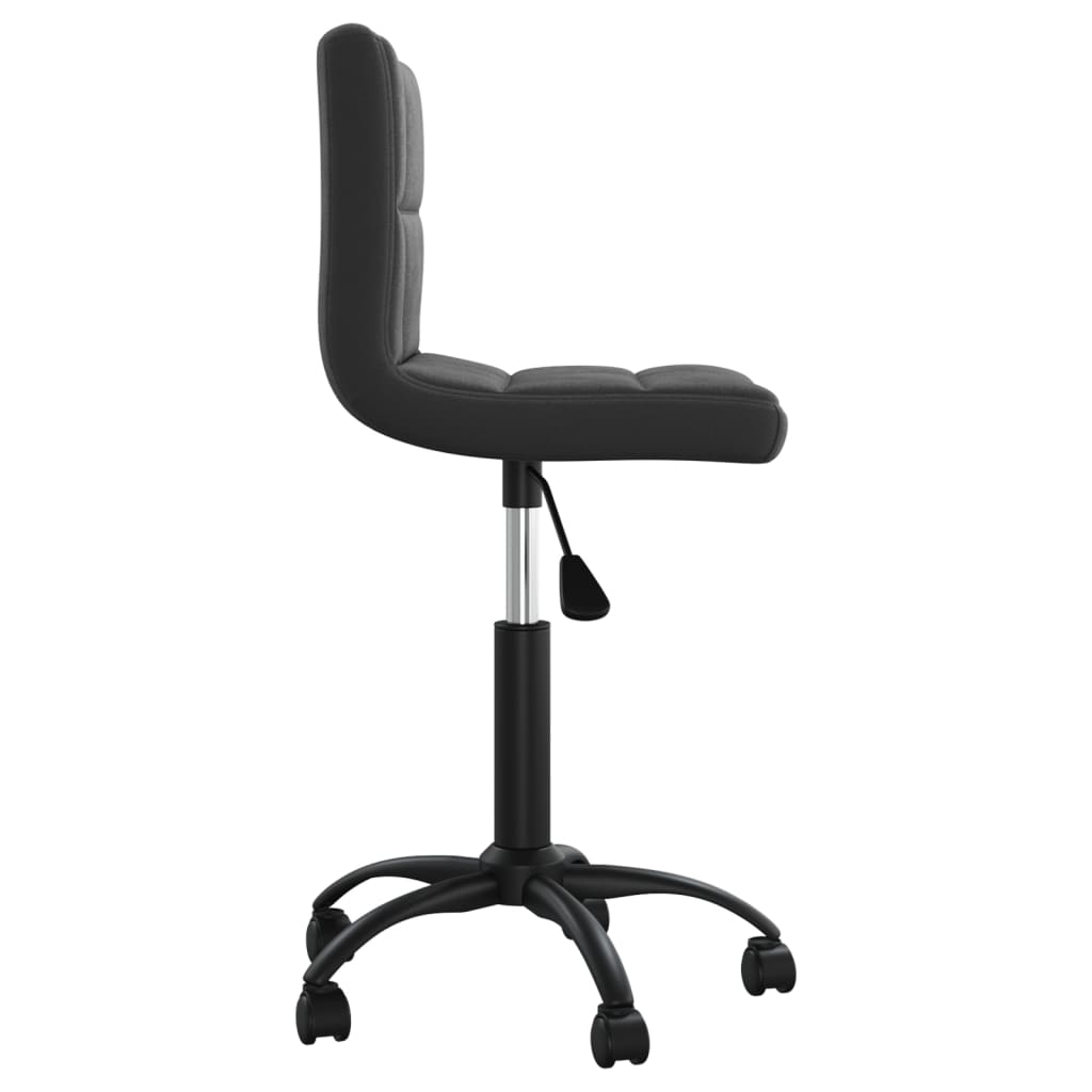 vidaXL Silla de oficina giratoria de terciopelo negro