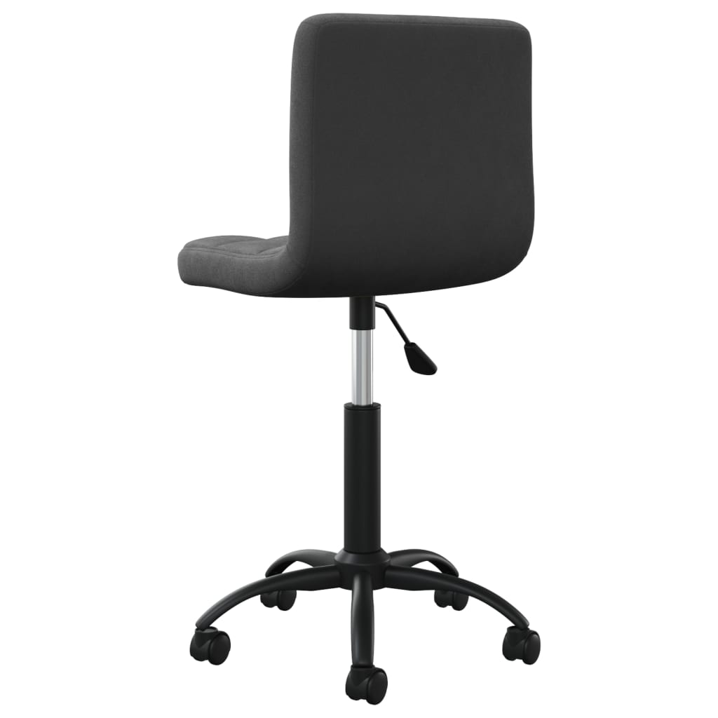 vidaXL Silla de oficina giratoria de terciopelo negro